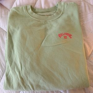 Billabong Light Green Sweatshirt
